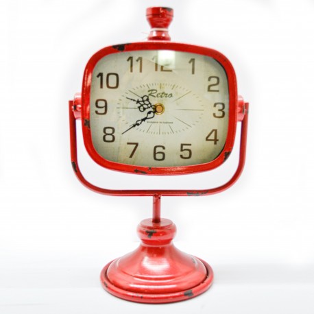 Reloj decorativo de mesa metálico