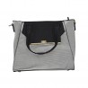 Bolsa Debbie negro a rayas