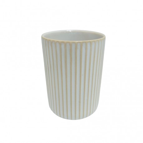 Vaso porcelana marfil